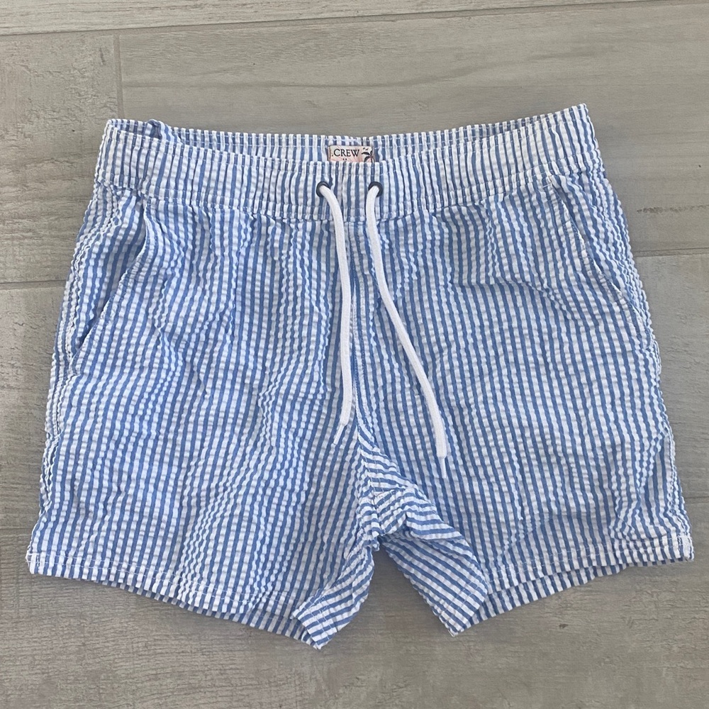 J Crew Seersucker Bathing Suit